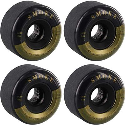 BLOOD ORANGE SMOKE WHEELS 66mm 84a BLACK/GOLD (SET OF 4)