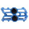 boruizhen Aluminium CNC Bike Platform Pedals Lightweight Road Cycling Bicycle Pedals for MTB BMX (Blue) view 4