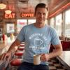 Custom T Shirts for Men Women Personalized Photo Text Logo Unisex Cotton Tee Design Your Own Front Back Print Adult Shirt Light Blue view 2