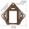 Tactical Helmet NVG Mount Shroud Steel Sports Camera Bracket Base for Fast Helmet (Tan) view 2