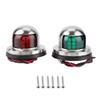 Aramox Navigation Lights, Pair Red & Green LED Navigation Light Lamp Sidelight for Marine Boat Yacht Accessory view 1
