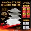 JJ CARE Fire Blanket  4 Packs with Hooks  Emergency Fire Blanket for Home & Kitchen, High Heat Resistant Fire Suppression Blankets for Home Safety, Kitchen, and Camping view 2
