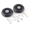 Trolleyshop Wear-Resistant Luggage Suitcase Wheels Replacement Kit - 64mm x 18mm ABEC 608zz Inline Outdoor Wheels, Set of 2 (OD:64 W:18 ID:6 Axles: 35 & 40mm) view 2