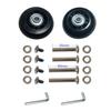 Trolleyshop Wear-Resistant Luggage Suitcase Wheels Replacement Kit - 64mm x 18mm ABEC 608zz Inline Outdoor Wheels, Set of 2 (OD:64 W:18 ID:6 Axles: 35 & 40mm) view 3
