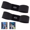 Amy Sport Golf Swing Training Aid Wrist Hinge Adjustable Arm Band with Hanger Smartball Connection Band for Correction, Men Women Ball Between Arms Practice Tool (2 Pack Black Golf Swing Arm Band) view 1