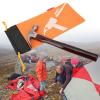 Alomejor Tent Peg Bag Camping Portable Tent Stakes Bag Hammer Nail Pouch for Hiking Camping Tent Hammers and Other Accessoris (Orange) view 2