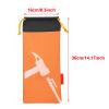 Alomejor Tent Peg Bag Camping Portable Tent Stakes Bag Hammer Nail Pouch for Hiking Camping Tent Hammers and Other Accessoris (Orange) view 4