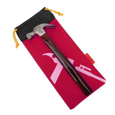 Alomejor Tent Peg Bag Camping Portable Tent Stakes Bag Hammer Nail Pouch for Hiking Camping Tent Hammers and Other Accessoris (Red)