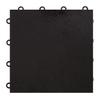 IncStores 3/8" Thick Snap Together Dance Flooring Tiles | 12x12 Printed Vinyl Dance Floor Tiles for Practice & Performance | Black | 32 Tile Pack view 2