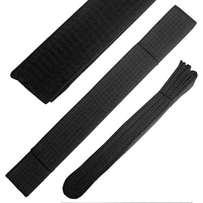Solid Rank Karate Martial Arts and Taekwondo Belts (Black, 7)