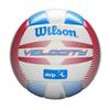 WILSON - AVP Velocity Volleyball - Beach Recreational Ball - Official Size (Red/Blue) view 1