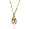 BestPysanky Horseshoe Brass Royal Egg Pendant Necklace view 1