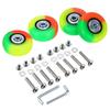 OwnMy 50mm x 18mm Colorful Luggage Suitcase Replacement Wheels, Rubber Swivel Caster Wheels Bearings Repair Kits, Set of 4 view 1