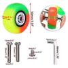 OwnMy 50mm x 18mm Colorful Luggage Suitcase Replacement Wheels, Rubber Swivel Caster Wheels Bearings Repair Kits, Set of 4 view 3