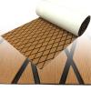 Boat Flooring Mat EVA Foam Boat Decking Marine Carpet Faux Teak Sea Decking Sheet Non-Slip Self-Adhesive Flooring Material for Pontoon Yacht Surfboard Swim Platform RV Floor 74.8"27.5" view 1