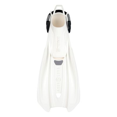 Aqualung Storm Fin Open Heel Scuba Diving Fins (White, XS/SM (Men's 4-6))