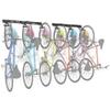 Koova Wall Mount Bike Storage Rack  Large Capacity 6-Bike Hanger for Garage  DIY Installation  Large Bicycle Big Tire Hooks with Helmet Hooks - Made in USA view 2
