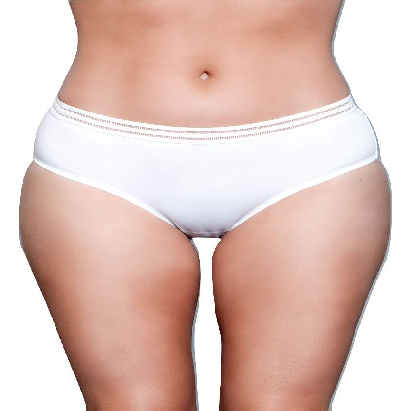 Be Wicked Sexy Seamless Microfiber Boy Short Brief Panty (White, XL)