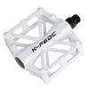 boruizhen Aluminium CNC Bike Platform Pedals Lightweight Road Cycling Bicycle Pedals for MTB BMX (White) view 2