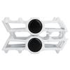 boruizhen Aluminium CNC Bike Platform Pedals Lightweight Road Cycling Bicycle Pedals for MTB BMX (White) view 4