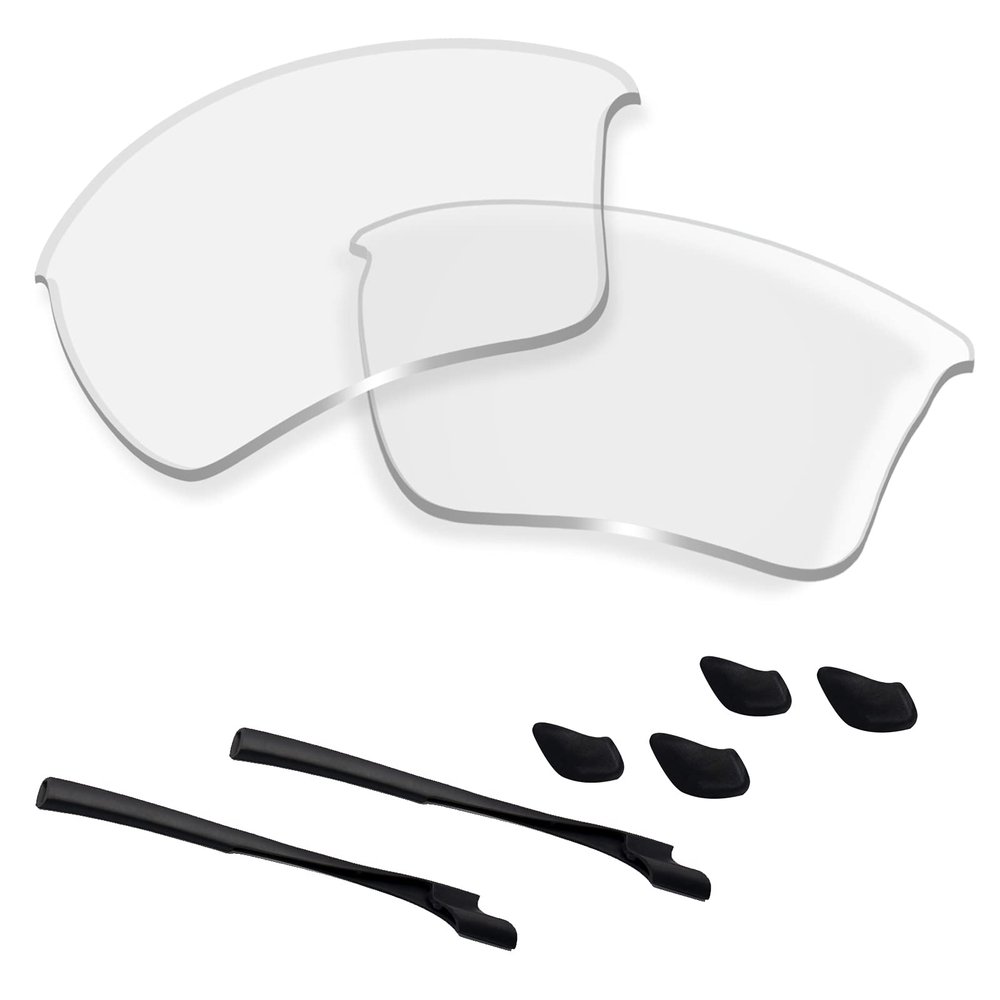 Betterun HD Clear Replacement Lenses/Rubber Kits for Oakley Half Jacket 2.0 XL