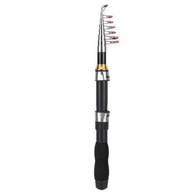 Alomejor Fishing Rod Portable Small Short Sea Pole Mini Sea Fishing Tools Telescopic Fishing Rod for Travel Seawater Freshwater Bass Trout Fishing(1.7m)