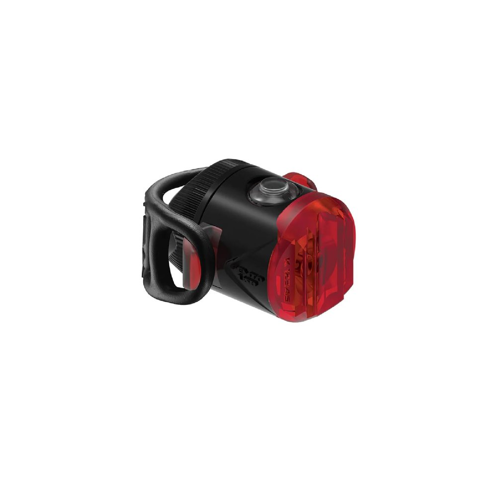 LEZYNE Femto USB Drive Bicycle Rechargeable IPX7 Waterproof Red LED Road Mountain Gravel Bike Rear Light w/Multiple Solid & Flash Modes | Silicone Rubber Mounting Strap Included, 5 Lumens, Black