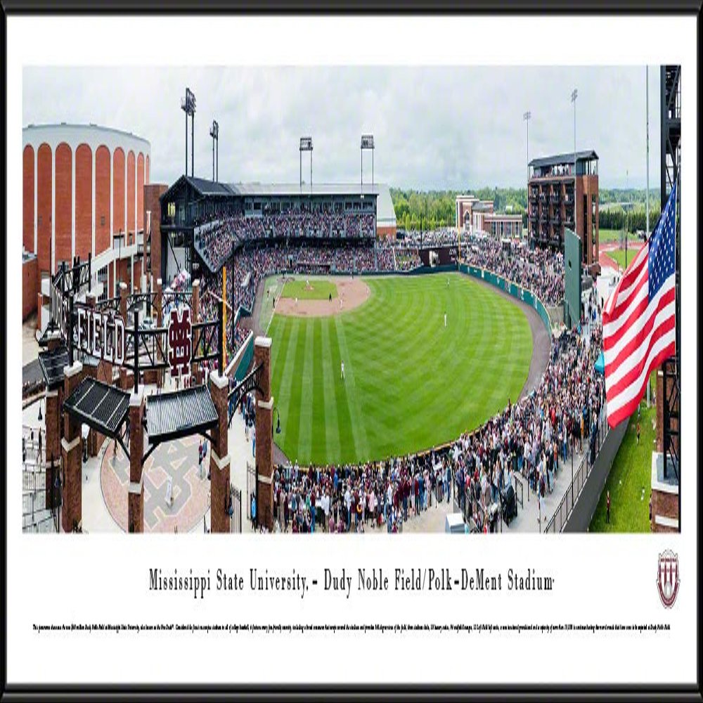 Mississippi State Baseball - 40.25x13.75-inch Standard Framed Picture by Blakeway Panoramas