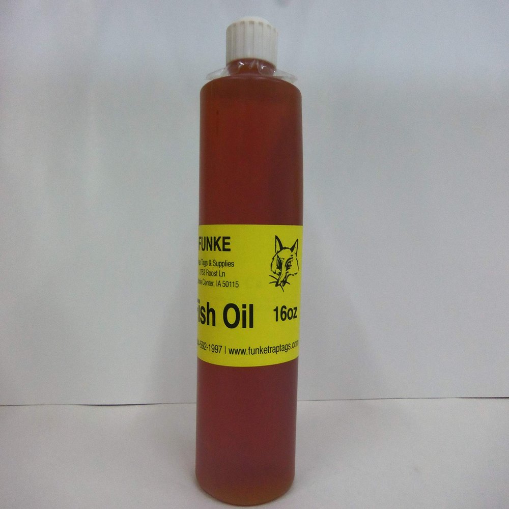 Funke Trap Tags & Supplies Fish Oil (4 OZ FILP Top Bottle)