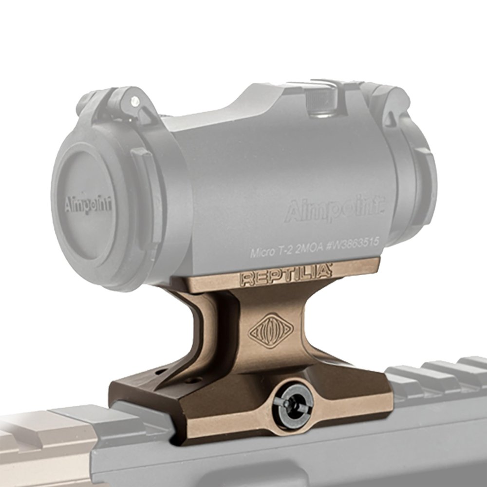 Reptilia DOT Mount 35mm Height - Red Dot Riser Mount for Aimpoint Micro and More, Lower 1/3 Co-Witness, Mount to Any 1913 Picatinny Rail, Sporting Optic Mount, Flat Dark Earth Anodized Finish