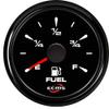 Marine Boat Yacht Automotive Fuel Level Gauge E-F 9-32V 52mm 2 Inch 316L Black Bezel Black Dial 802-00005 view 1