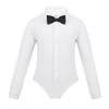 Agoky Kids Boys Salsa Latin Dance Leotard Ballroom Salsa Tango Modern Dance Performance Costume Athletic Shirt Outfit White 6 Years view 1