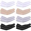 Mudder 8 Pairs Arm Sleeves UV Sun Protection for Men Women Cooling Tattoo Cover Up Sleeves(Mixed Color,Average Size) view 1