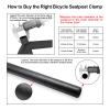PLATT Bike Seat Post Clamp Aluminium Alloy Bicycle Quick Release Seatpost Collar 28.6mm / 31.8mm /34.9mm view 3