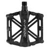 boruizhen Aluminium CNC Bike Platform Pedals Lightweight Road Cycling Bicycle Pedals for MTB BMX (Black) view 2