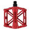 boruizhen Aluminium CNC Bike Platform Pedals Lightweight Road Cycling Bicycle Pedals for MTB BMX (Red) view 2