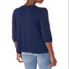 Rosie Pope Women's Maternity Pip N Vine 3 Quarter Sleeve Tee, Navy, Large view 2