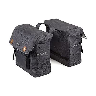 XLC Unisex  Adult BA-S88 Double Pannier Bag, Luxury, Anthracite, 150 x 340 x 321 cm