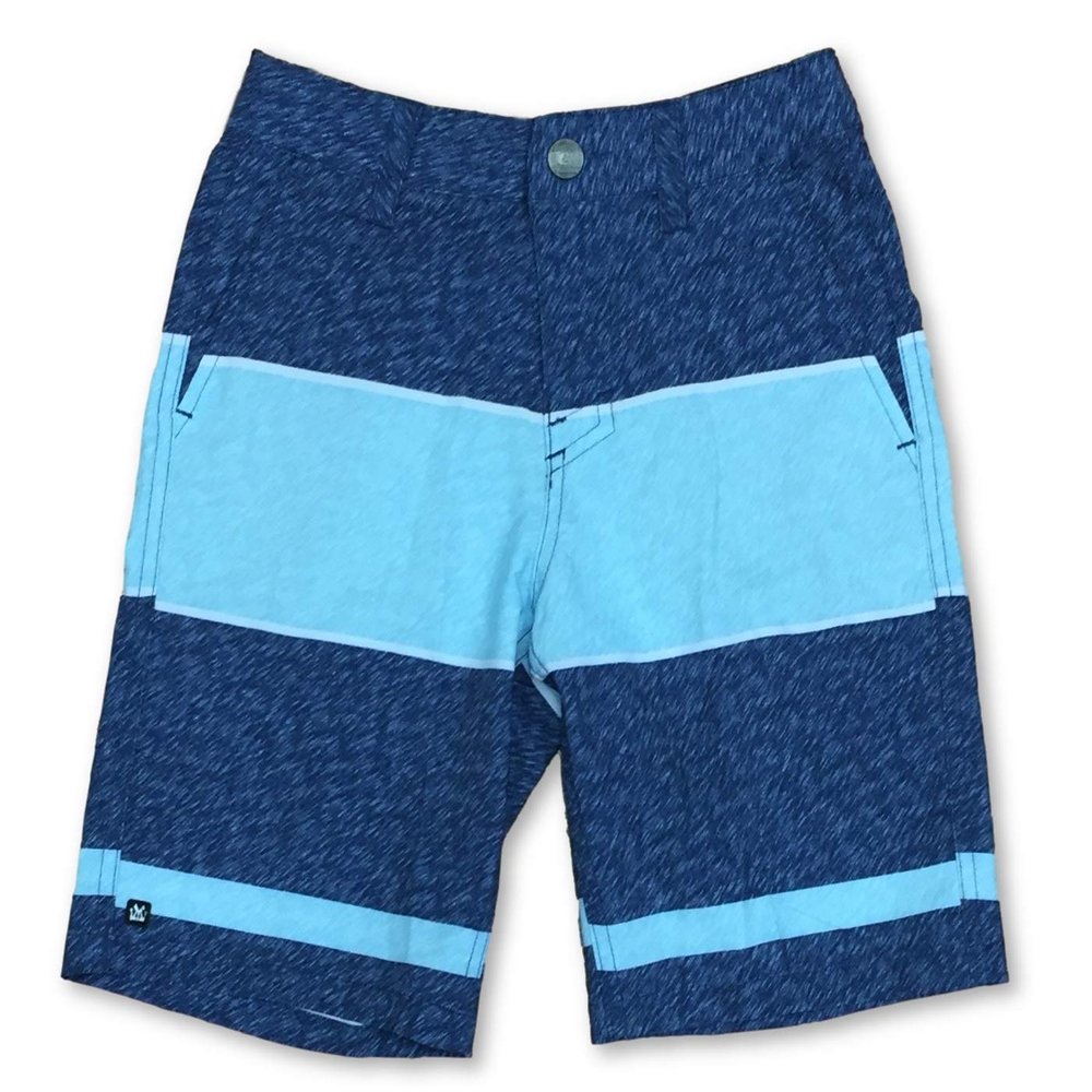 Micros 4-Way Boy's Shorts (16, Navy Striped)