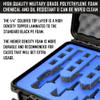 3 Pistol 12 Magazine + Accessories Storage Doro Waterproof Pistol Case with Custom MyCaseBuilder Foam Insert view 4