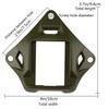 AOUTACC Tactical Helmet NVG Mount Shroud Steel Sports Camera Bracket Base for Fast Helmet (OD) view 3