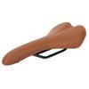Bike Saddle Seat Cushion, Shockproof PU Leather Saddle Cycling Cushion for Mountain Road Bike(Brown) view 2