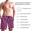 visesunny Hot Summer Leopard Print Beach Shorts Men Swim Trunks Sports Running Bathing Suits with Mesh Lining view 4