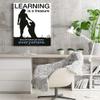 Discover Learning Black & White Artistic Educational Laminated Posters with Quotes Related to Learning view 4