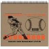 Perfect Strike Coaches Simple SCOREBOOK and Game Management for Baseball or Softball. Game Day Card Format with Player Line-up, Game Scoring and Graphic Player Position Board. 8.5" x 11". (5) view 1