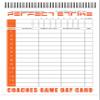 Perfect Strike Coaches Simple SCOREBOOK and Game Management for Baseball or Softball. Game Day Card Format with Player Line-up, Game Scoring and Graphic Player Position Board. 8.5" x 11". (5) view 2