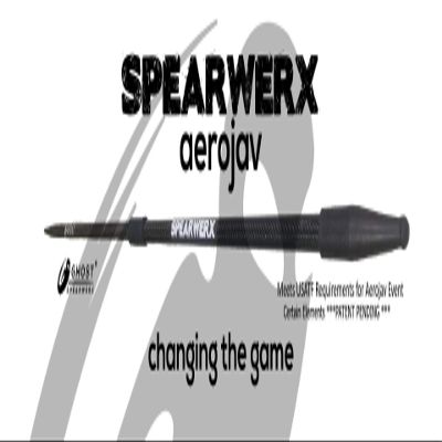 AEROJAV - USATF 450G Aero Javelin - Ghostjav by SPEARWERX (Rubber Handle)