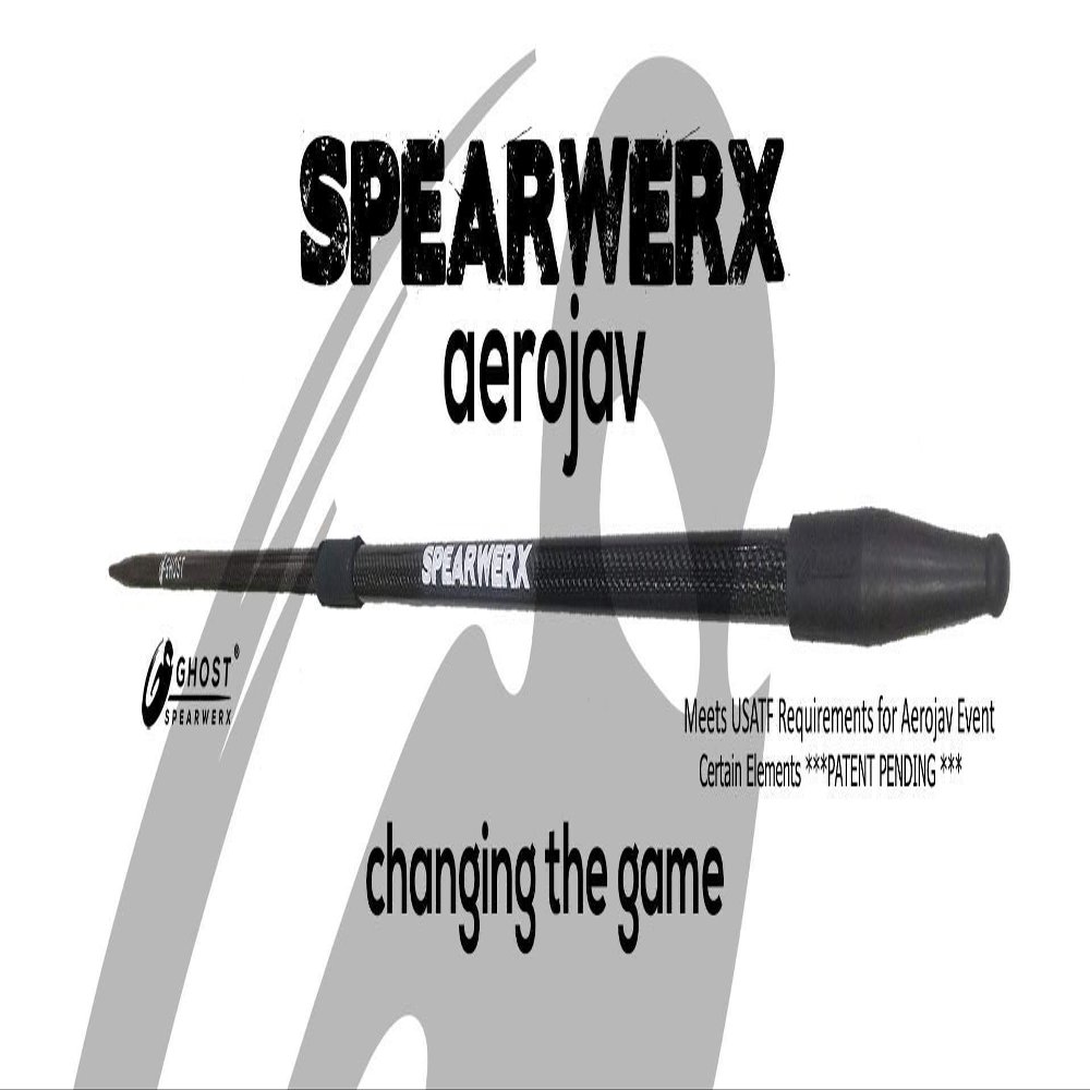 AEROJAV - USATF 450G Aero Javelin - Ghostjav by SPEARWERX (Rubber Handle)