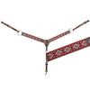 Cashel Company SA-BC192BD-TQRS Turq/Rust 2in Beaded Breast Collar Turq/Rust Horse view 1