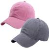 Kids Baby Girls Hat Washed Baseball Cap Cotton Solid Sun Hats for Children Fit for 2-7 Years view 1